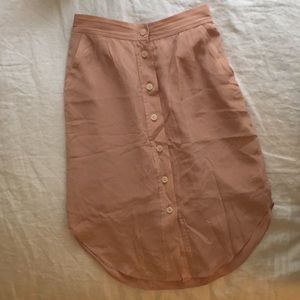 Silk Madewell Button-down skirt
